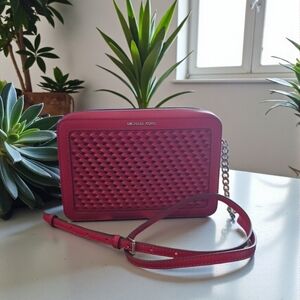 Michael Kors Cherry Woven Crossbody Bag